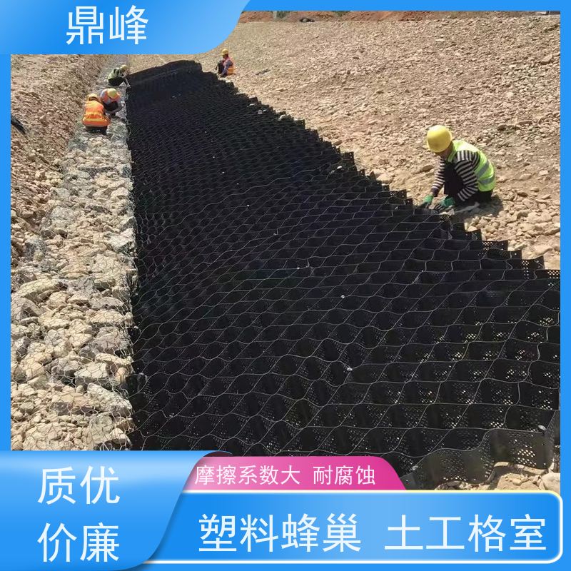 鼎峰 土工格室植草护坡 易于扩展 耐老化 施工速度快 联接方便
