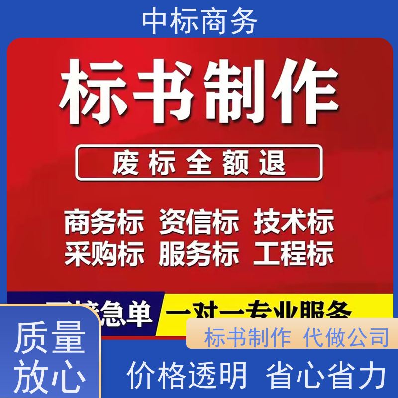 中标商务 成 都 投标书制作代写公司 优秀的排版设计 诚信经营 服务好