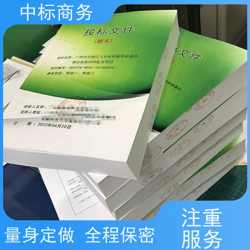 中标商务 成 都 代写标书公司 优秀的排版设计 为客户量身定制