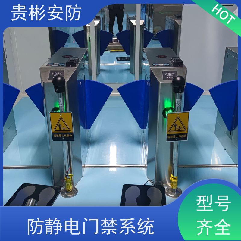 贵彬安防 人脸识别防静电闸机 双脚人体综合测试仪 应用范围广