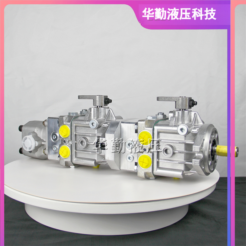 华勤液压 工作稳定可靠，专业值得信赖 工厂直营 双联轴向变量柱塞泵