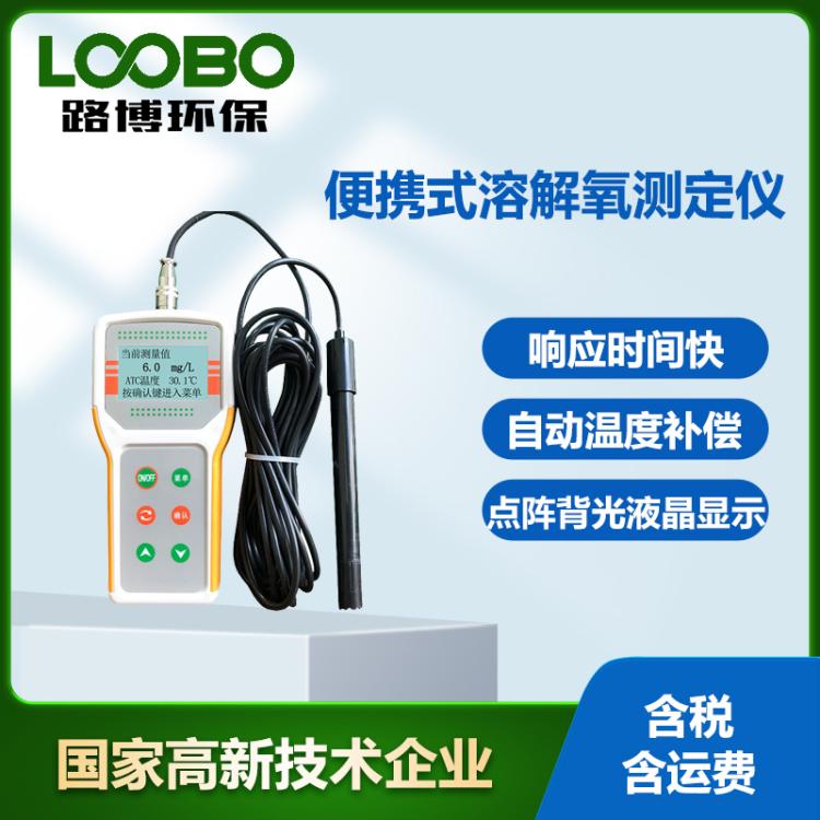 便携式溶氧仪 点阵背光液晶显示 高精度水中氧气含量测试仪 温度补偿