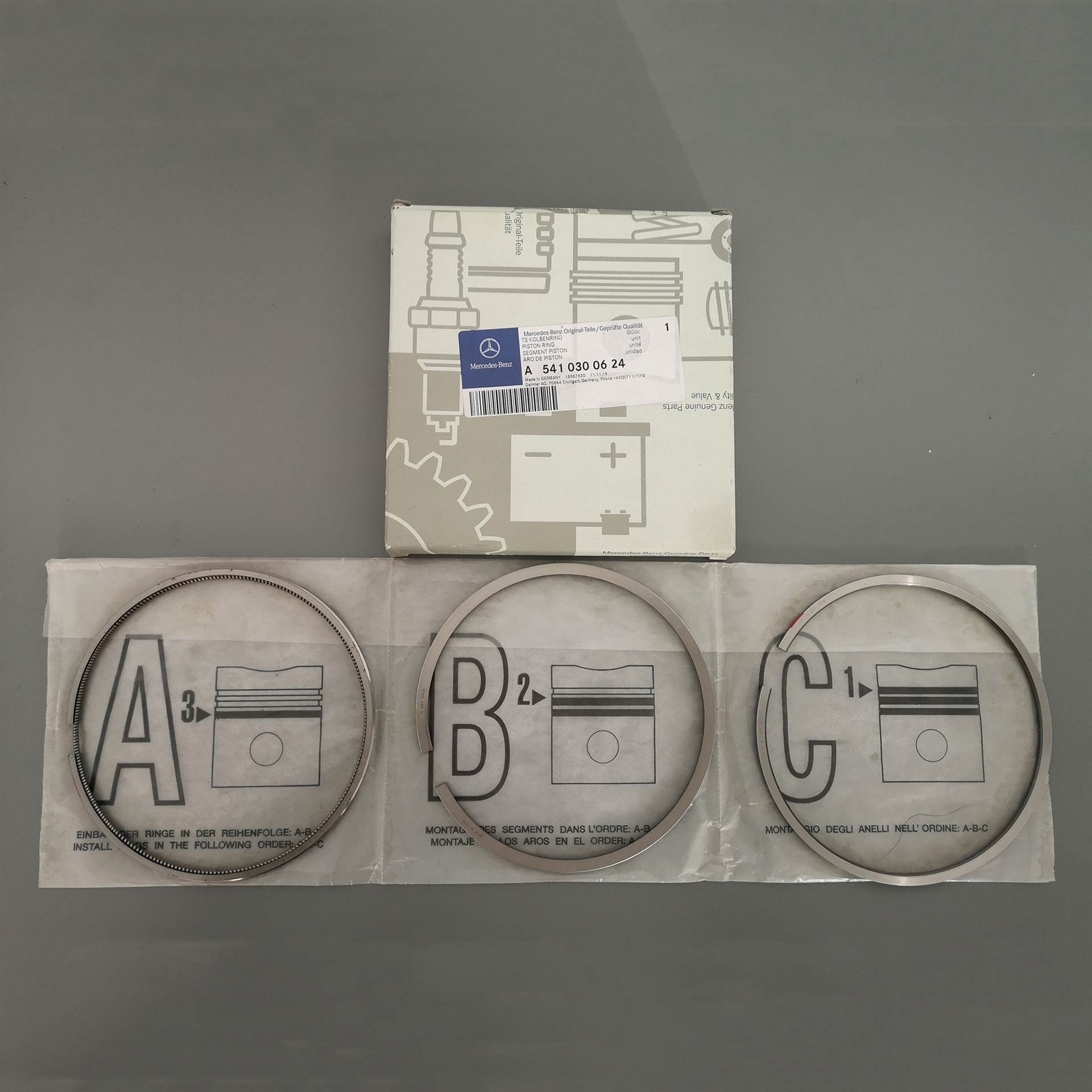 奔驰4141泵车配件 奔驰泵车活塞环501 奔驰泵车原厂配件