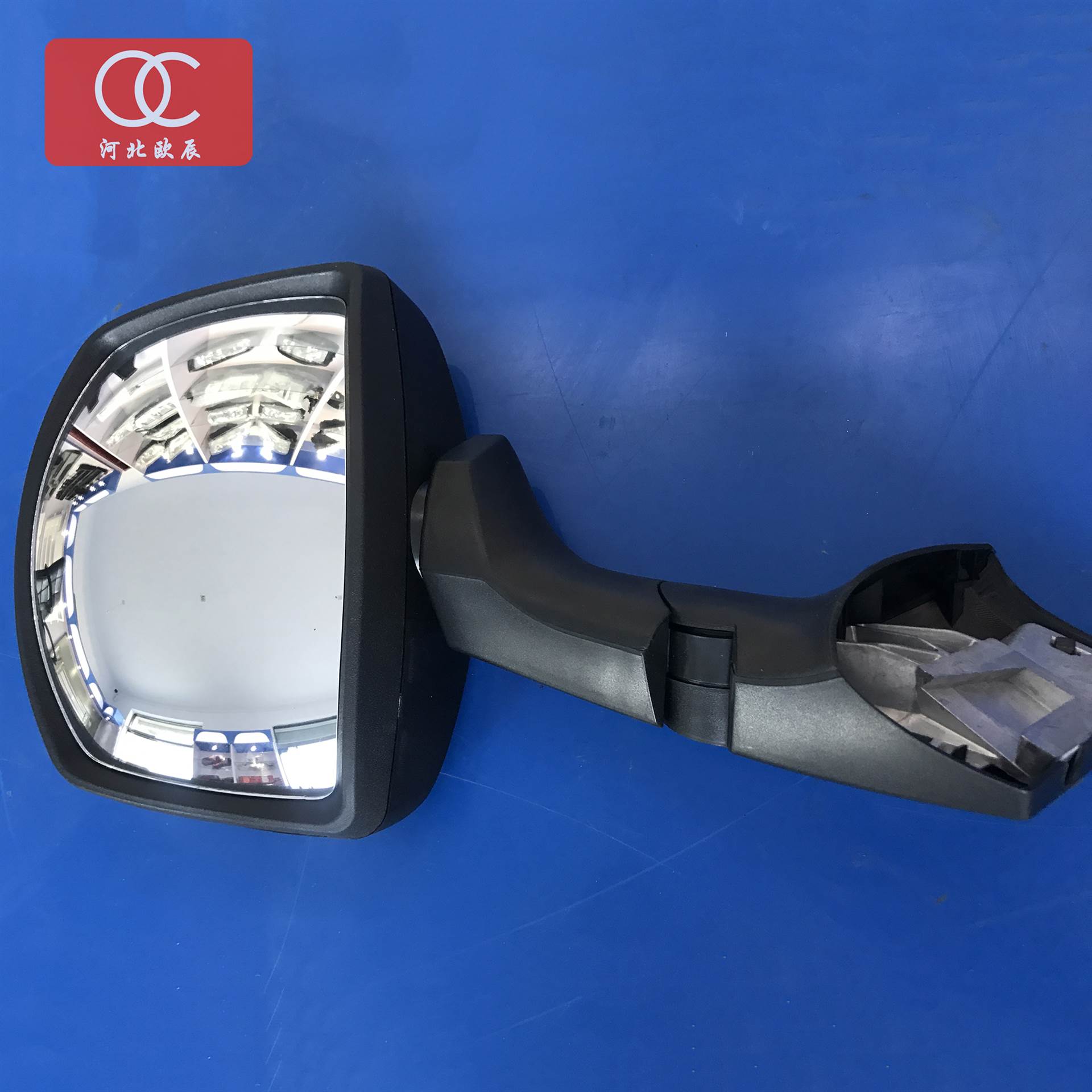 消防车配件 德国曼消防车遮阳罩前镜子 曼原厂照地镜 