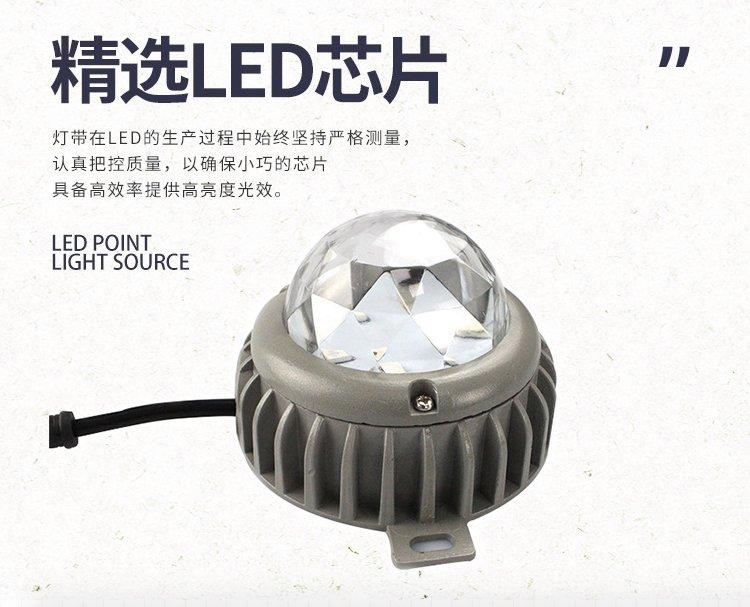 捷翔ledRGB内控全彩点光源 桥梁大厦酒店建筑外墙户外亮化灯具