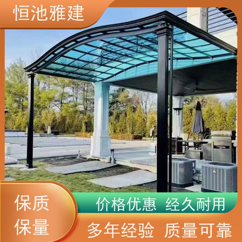 恒池雅建 北京自行车棚 供应小区雨棚材料 抗震抗冲击