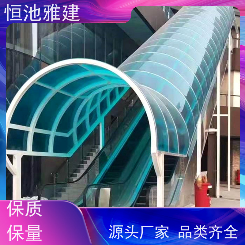 恒池雅建自行车棚 定制样品 镀锌方管骨架 国标平顶小区停车雨棚