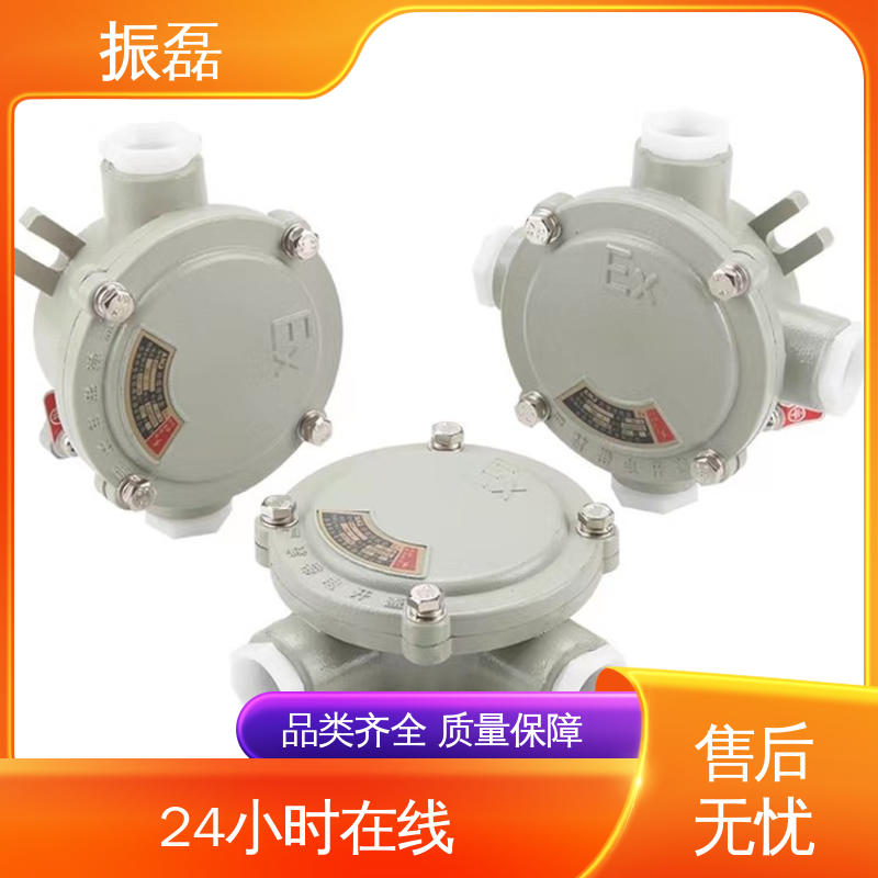 过线穿线铝合金分 直角吊防护等级 BHC AC 防爆两通接线盒 振磊