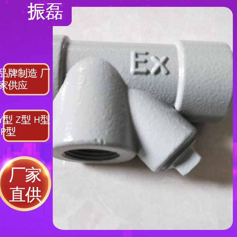 排水型厂家直供 y型防爆隔离密封盒 Y型管螺纹连接头 BHC 振磊
