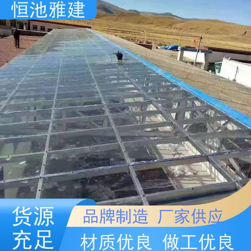 恒池雅建 高档停车棚 建筑雨棚批发 抗震抗冲击