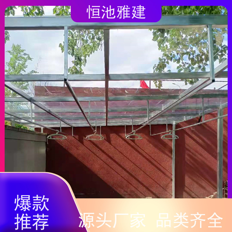 恒池雅建 停车棚 供应小区雨棚材料 抗震抗冲击