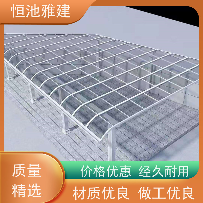 恒池雅建 停车棚制作 供应小区雨棚材料 抗震抗冲击