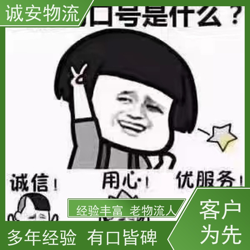 诚安物流香港快运专线陆运送货到门随时发车