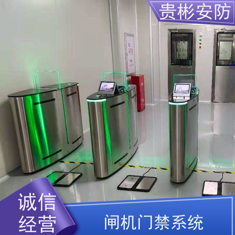 贵彬安防 人脸识别防静电闸机 电子厂车间翼闸 适用广泛