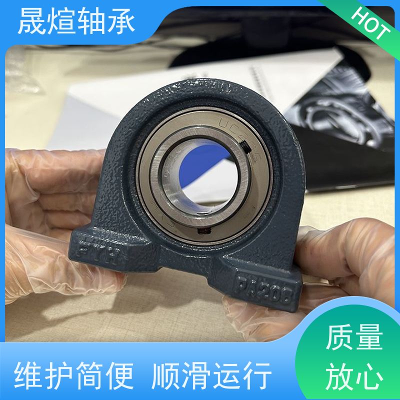 ASAHI UCFX16带座外球面轴承 具有一定的调心性 铸铁免维护