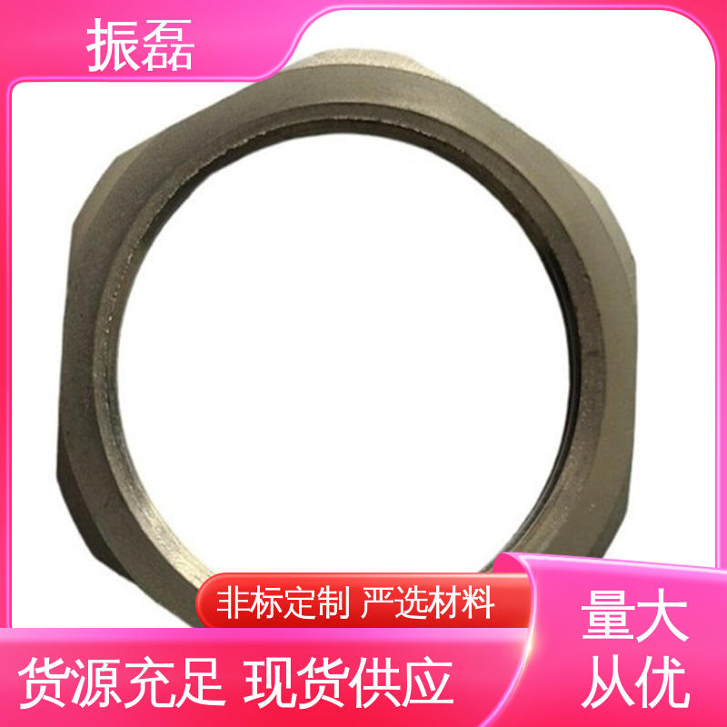 振磊 BHJ 金属软管锁母 外六角不锈钢补芯G1/2 碳钢格兰头