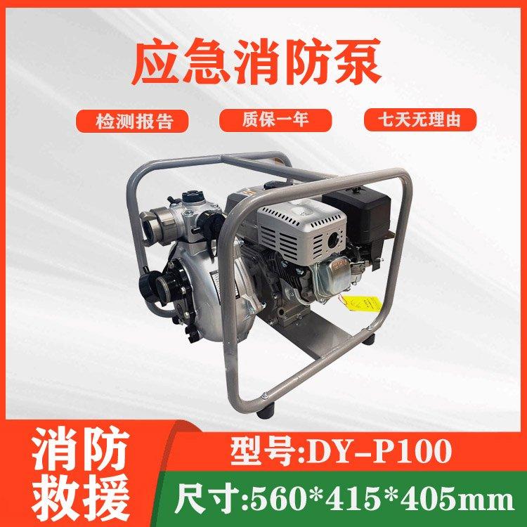 DY-P100应急消防泵农用抗旱引水泵70m扬程灭火供水泵