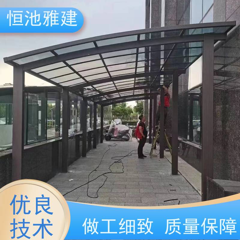 恒池雅建 停车棚材质 材料施工一站式服务 实力厂家