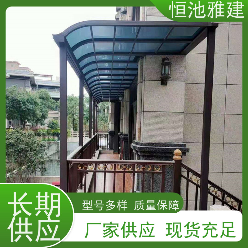 恒池雅建 钢化玻璃车棚 支持非标定制 安装设计
