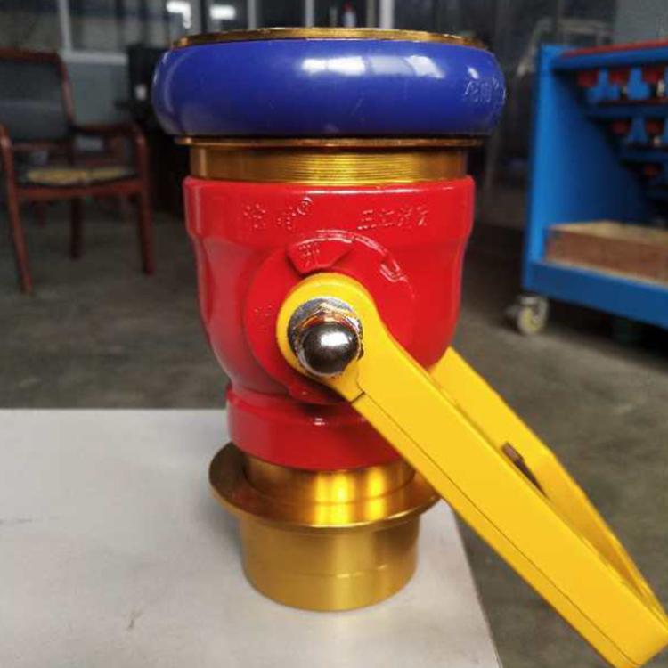 灭火水带快速截水器大流量水带阀门内扣锻造止水阀消防止水器