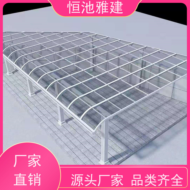 恒池雅建 停车棚材质 供应小区雨棚材料 户外使用