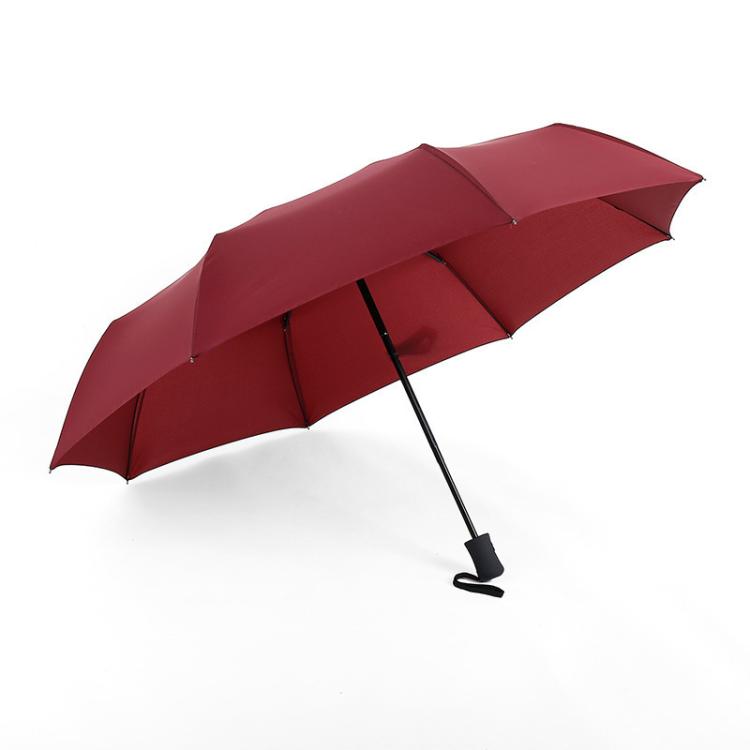 防汛救灾可印logo折叠伞10 骨短柄防风雨伞户外可折叠遮阳伞