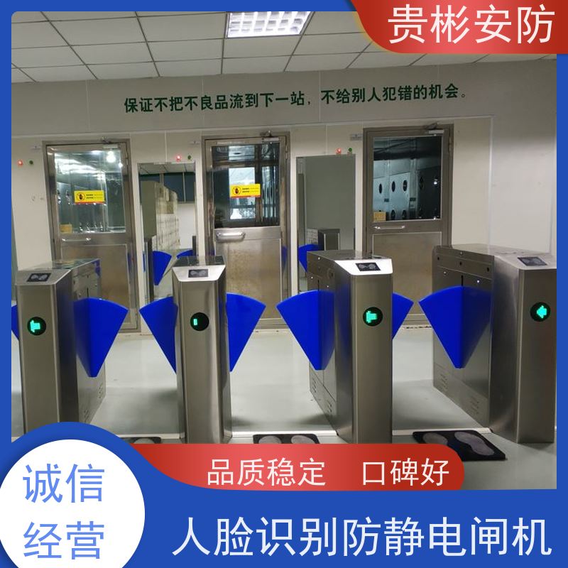 贵彬安防 工厂车间防静电闸机 双脚人体综合测试仪 适用广泛