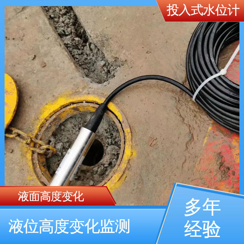 全天候观测 投入式水位计 堤防水工建筑物 测水面高度 