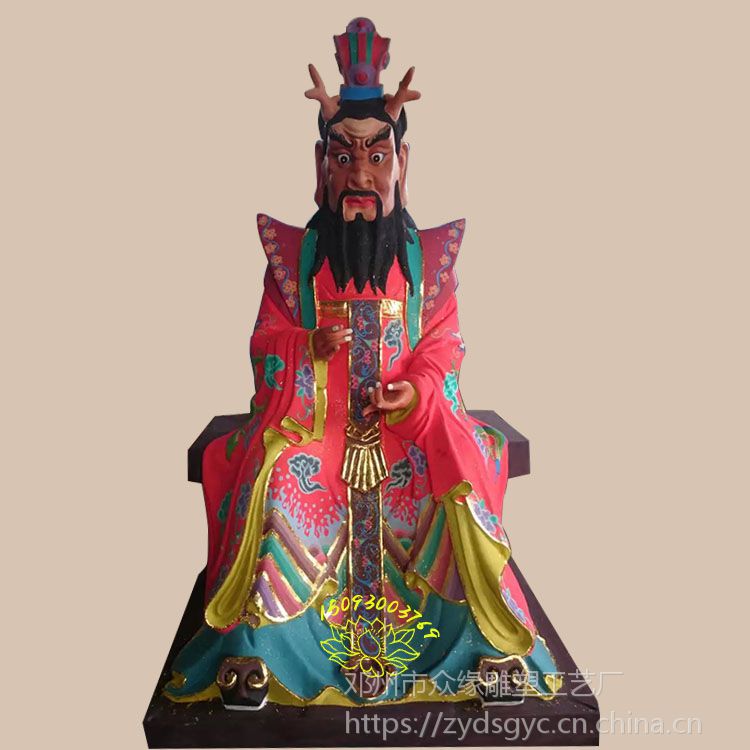 玻璃钢彩绘佛像雕塑 四海龙王神像报价 风调雨顺龙王爷塑像 佛像批发