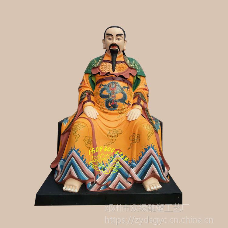 真武大帝佛像制作厂家 祖师爷神像 佑圣真君 护法龟蛇二将雕塑像