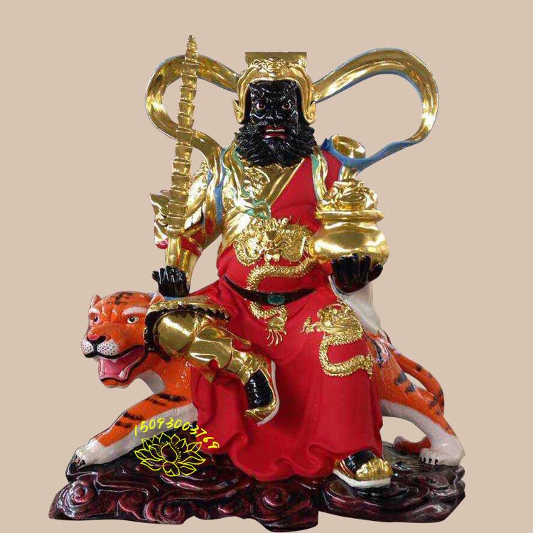 寺庙武财神佛像雕塑 赵公明赵玄坛神像 龙虎玄坛真君神像厂家