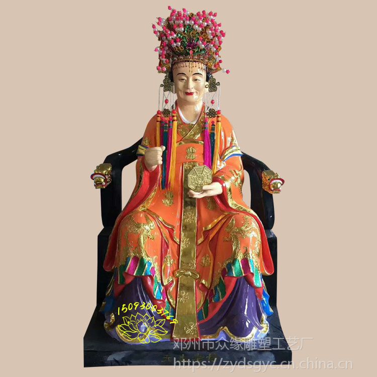 佛像雕刻十二老母 观音老母的来历 骊山老母彩绘神像批发