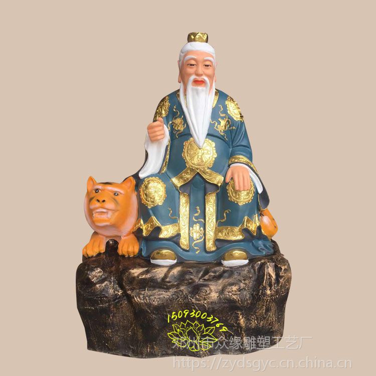 批发骑虎山神神像 山神菩萨佛像 土地公土地婆佛像
