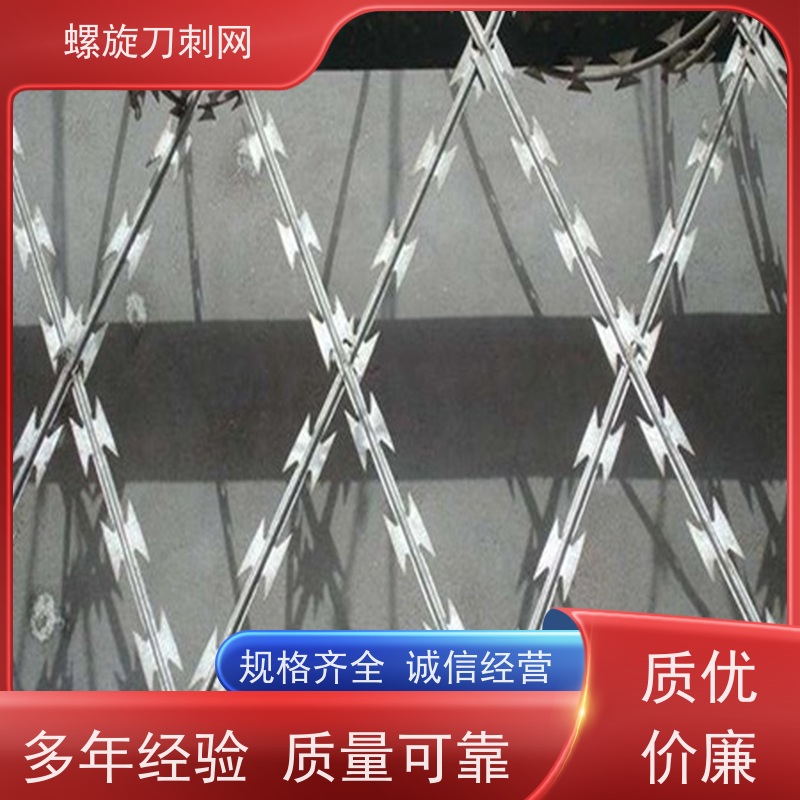 不锈钢滚笼防锈防护网斧行型刀片防爬网围墙刀刺网颜色