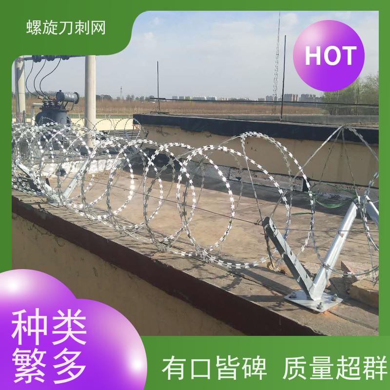 热镀锌不锈钢刀片刺绳路边防攀爬铁蒺藜蛇蝮式刺丝滚笼刺网安装