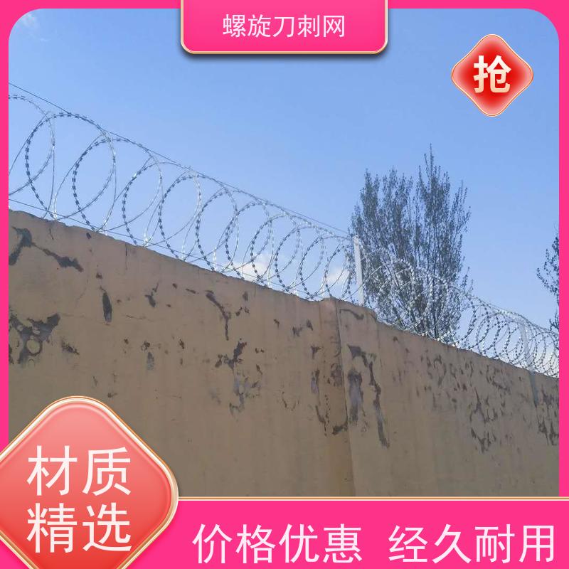 防攀爬刀刺网小区学校防爬防盗网高铁304不锈钢刀片刺绳材质