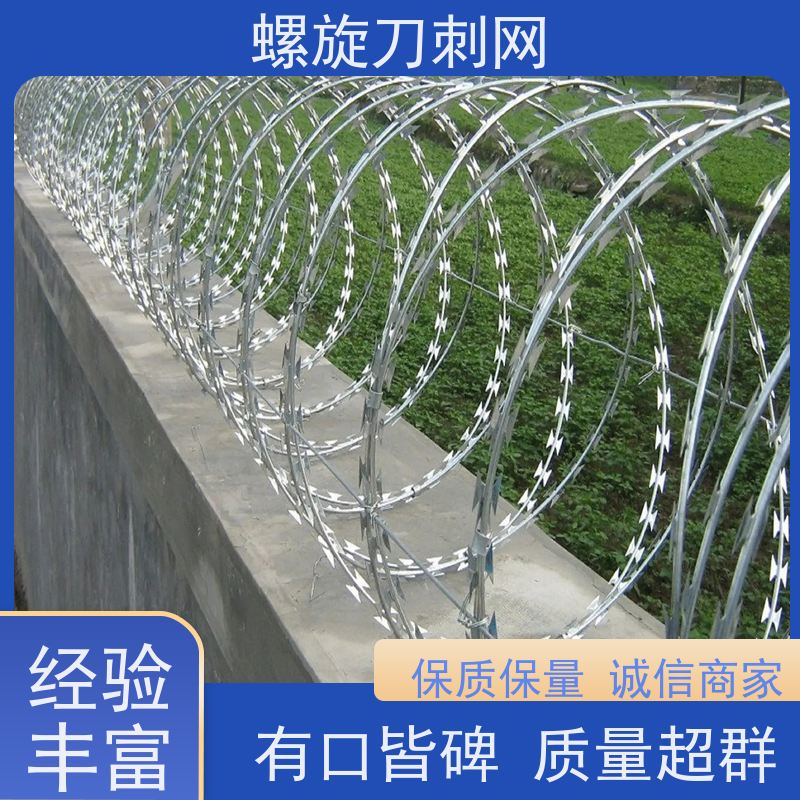 防护网带刺铁丝滚笼路边防攀爬铁蒺藜高锌刀片刺丝颜色
