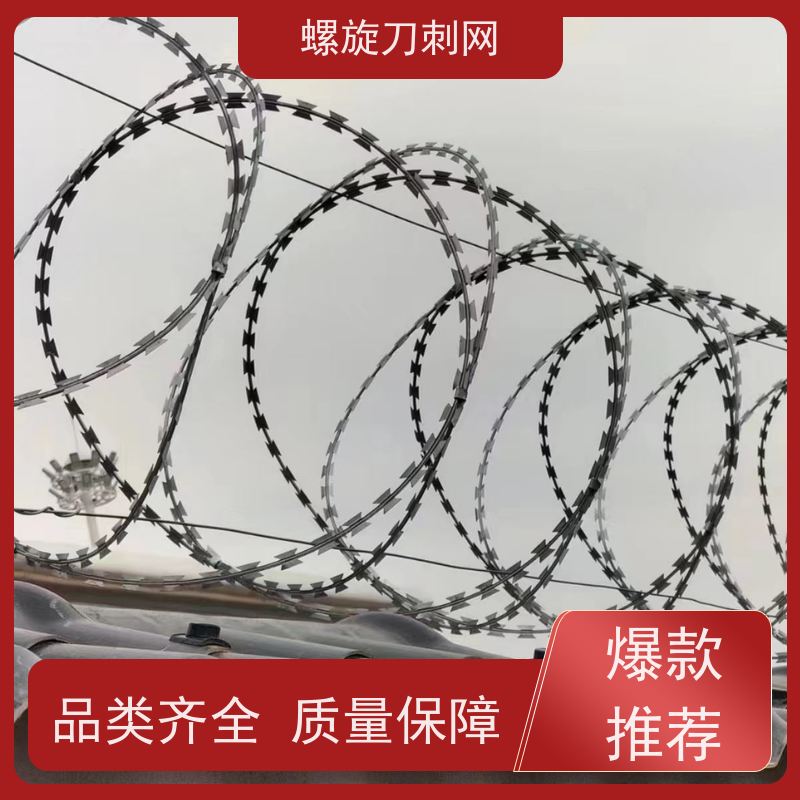 防攀爬刀刺网小区学校防爬防盗网高锌刺丝滚笼颜色