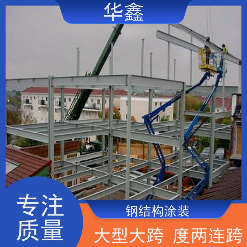 华鑫 钢结构涂装 大型大跨度两连跨 资质齐全 持证上岗