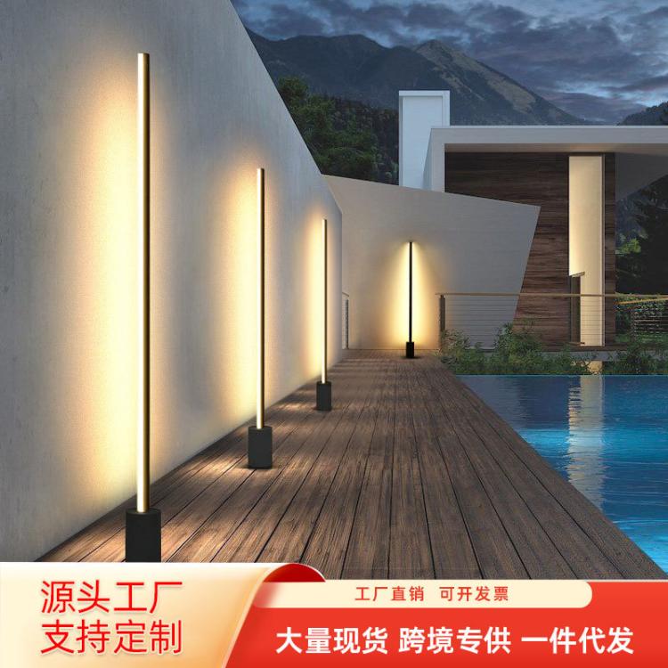 跨境户外灯庭院灯防水简约草坪灯接电别墅花园布置装饰景观灯现代