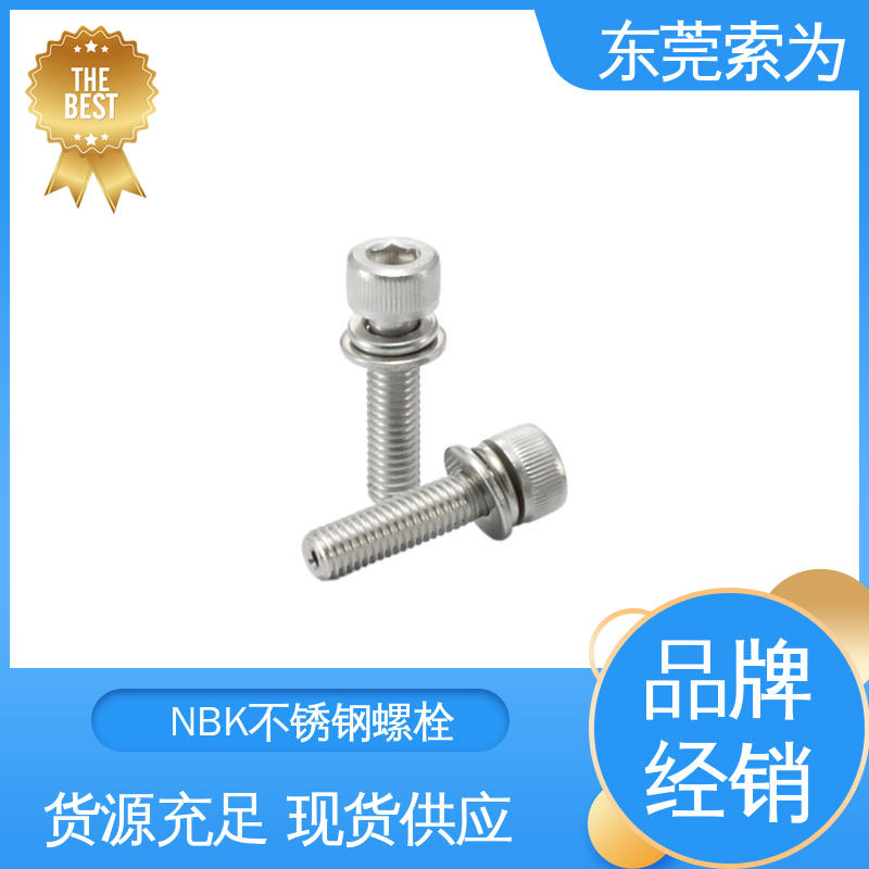 供应 NBK带垫圈内六角圆柱头螺栓 不锈钢螺丝钉 现货直供