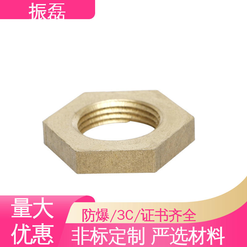防护等级IP55 BHJ 304不锈钢防爆锁母 碳钢格兰头 振磊