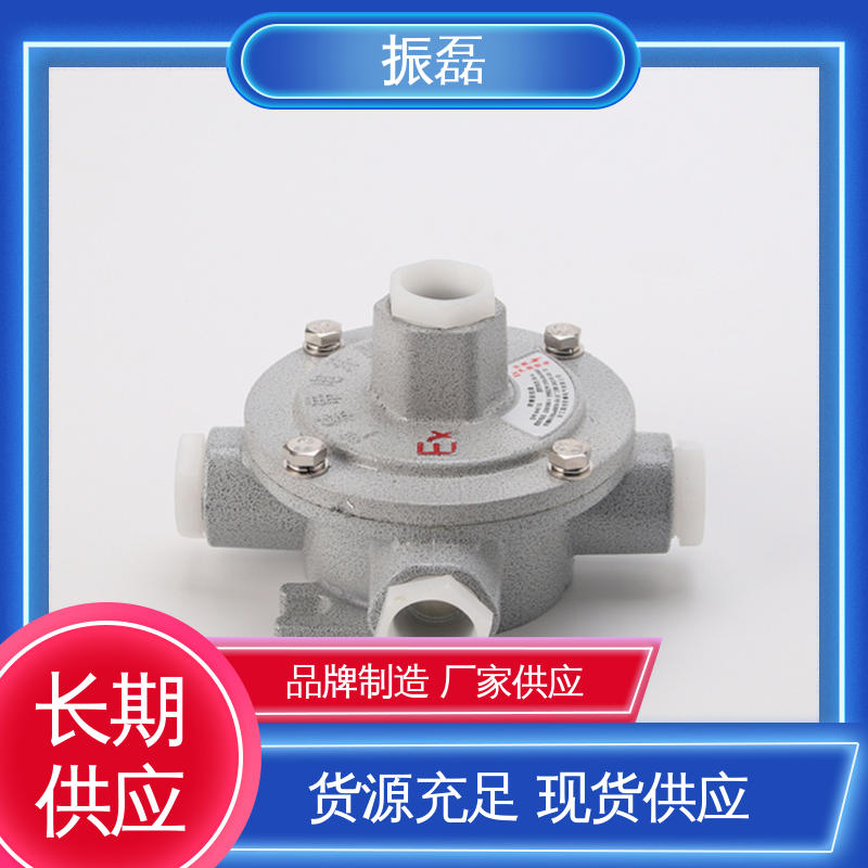 防爆两通接线盒 防腐等级WF2 直平三通防水防尘穿 BHD51 振磊