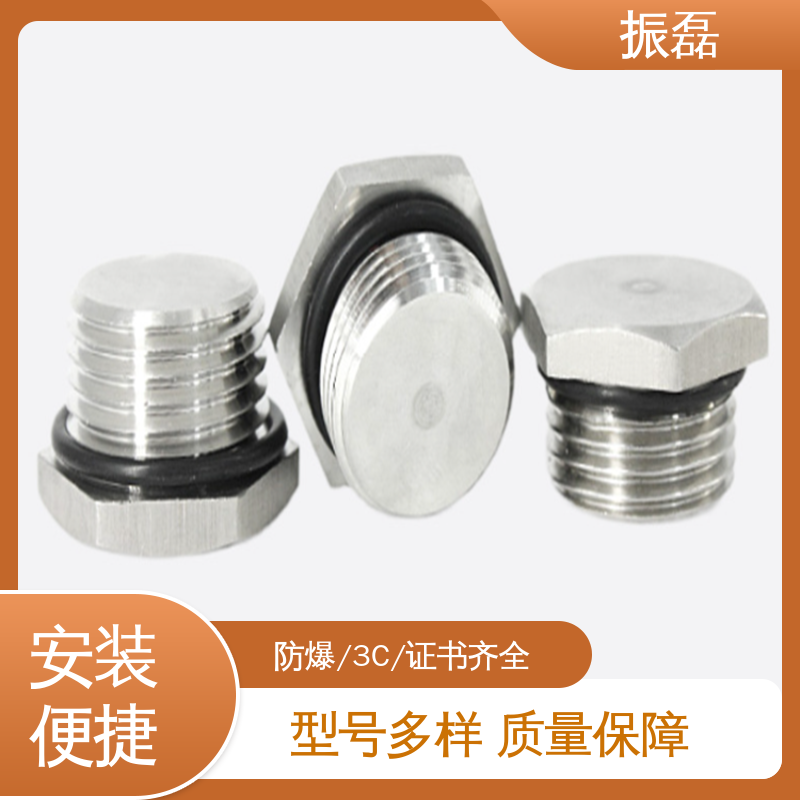 振磊 304不锈钢 M20G1/2NPT3/4 非标订做 防爆堵头