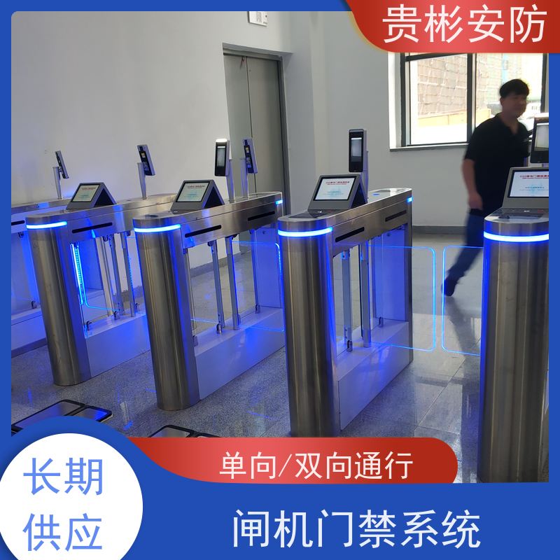 贵彬安防 闸机门禁系统 防静电摆闸 单向/双向通行 应用广泛