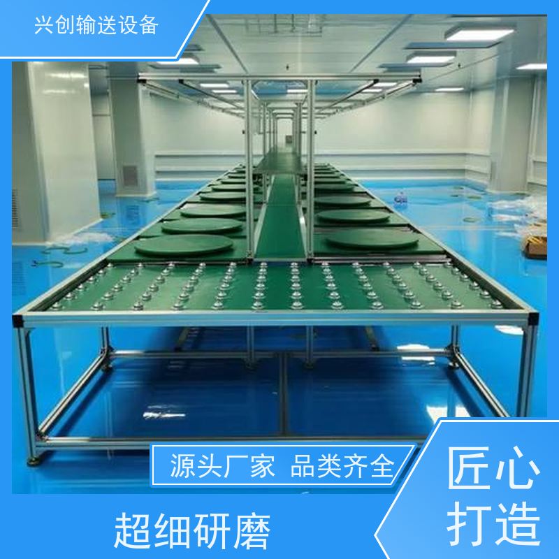 PVC 运行平稳防滑耐磨 流水线 托辊选用直径60mm镀锌滚筒