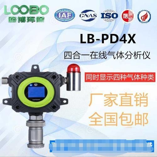 路博LB-PD4X固定泵吸式多气体探测报警器 可同时检测1-4种气体