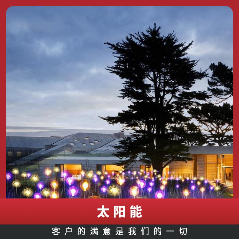 太阳能景观灯地插灯led圆球铜线芦苇户外防水别墅庭院婚庆装饰