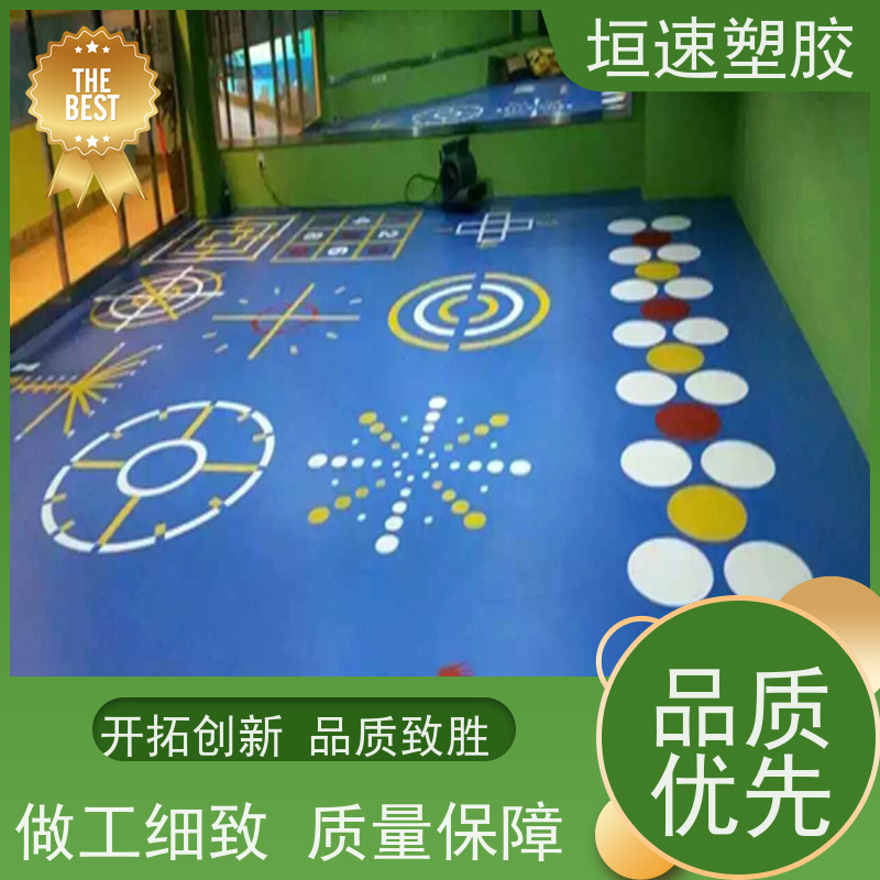 垣速塑胶 专用pvc地板 教室塑胶防滑地垫承载力强 篮球场地胶垫维修