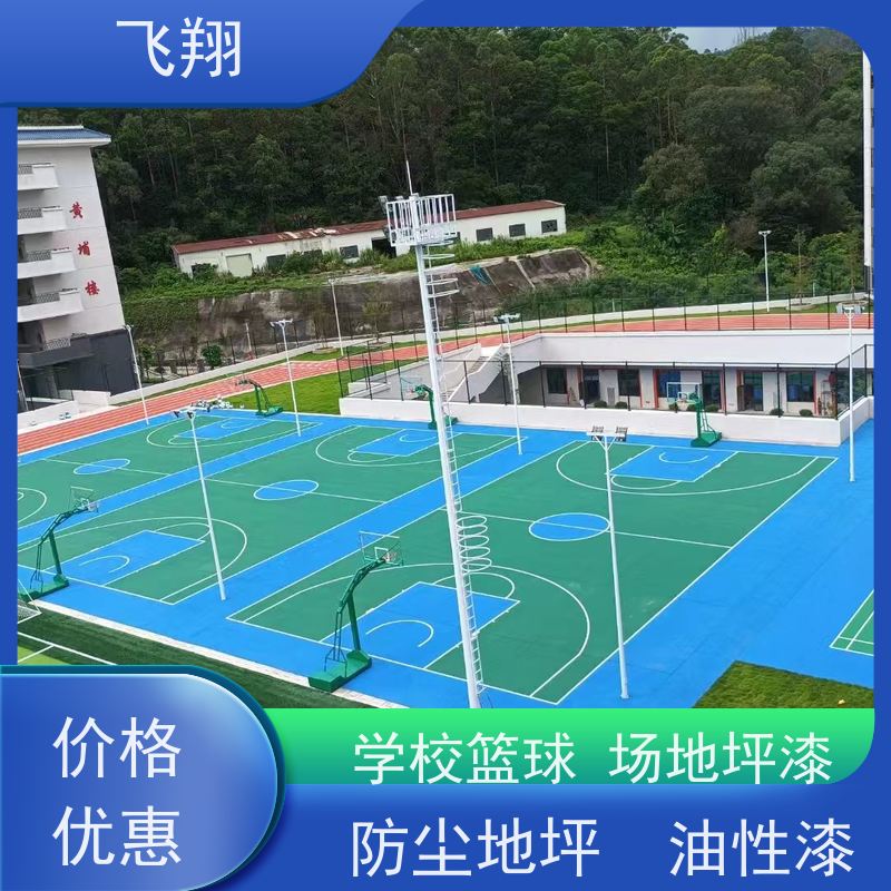 飞翔 学校篮球场跑道地坪漆 耐用防滑防磨 抗冲击性能 全国供应